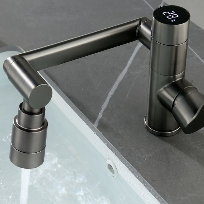 Modern Widespread Sink Faucet Solid Color Stainless Steel Centerset Lavatory Faucet