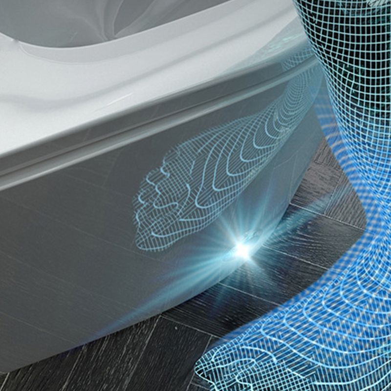 One Piece Toilet Modern Flush Toilet Floor Mounted Siphon Jet ABS Toilet Bowl