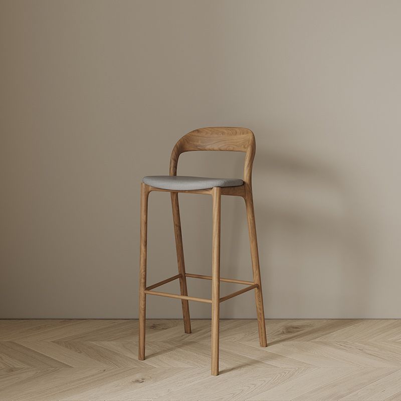 1/3 Pieces Modern Rectangular Pub Table Set Pine Wood Counter Table with High Stools