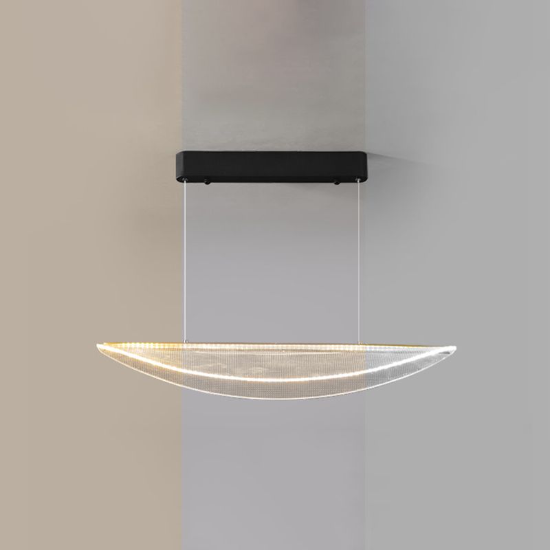 Modern Geometric Hanging Island Light Metal LED Dining Room Island Ceiling Light