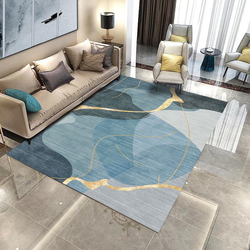 Luxury Area Carpet Funky Washable Area Rug Polyester Stain Resistant Carpet for Home Decor