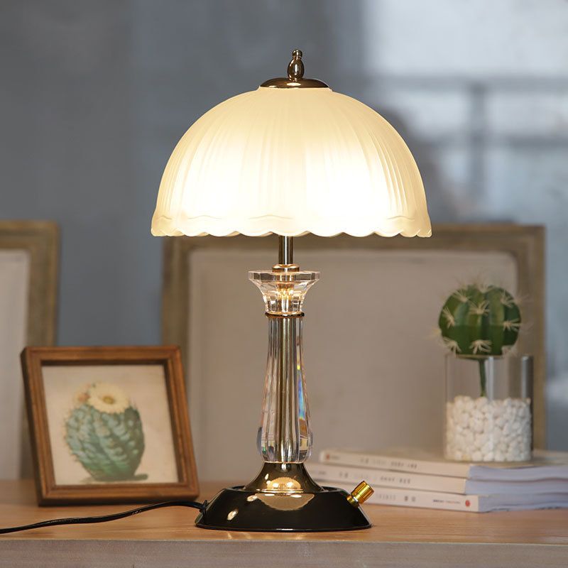 Dome Shape Table Lamp Nordic Style 1 Light Table Light for Bedroom