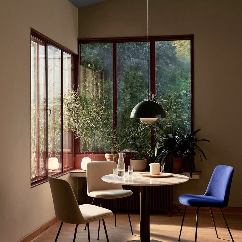 Modern Nordic Geometric Pendant Light Wrought Iron Macaron Hanging Lamp for Interior Spaces