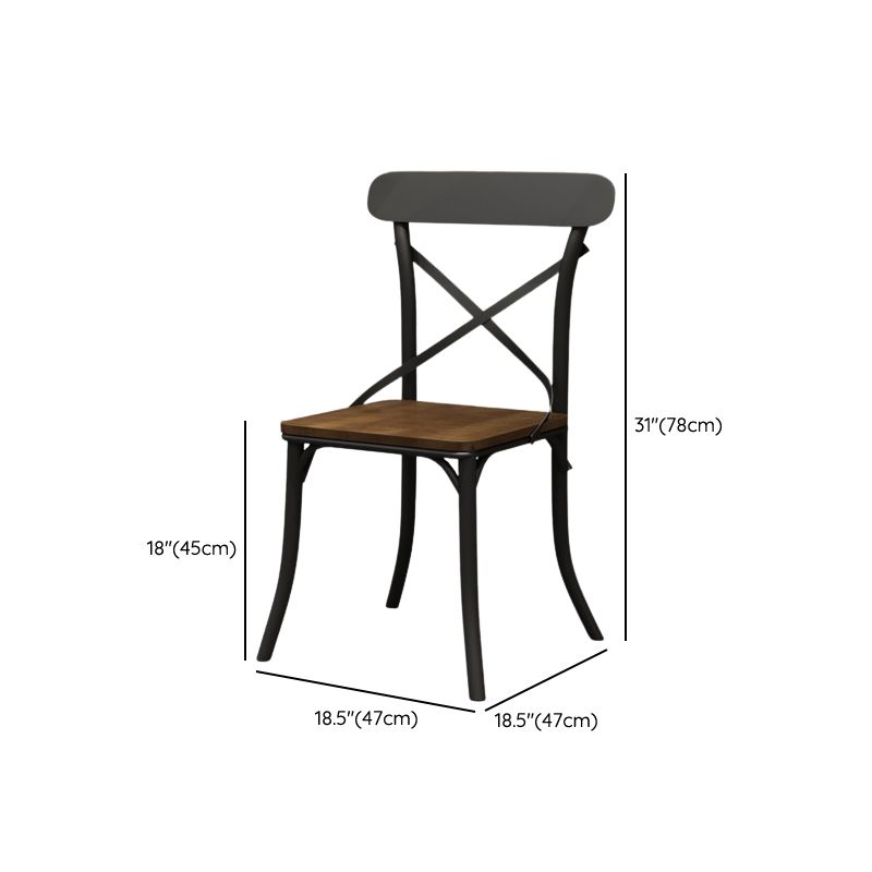 Industrial Rectangle Wood Dining Table 1/5/7 Pieces Dining Set for Cafe