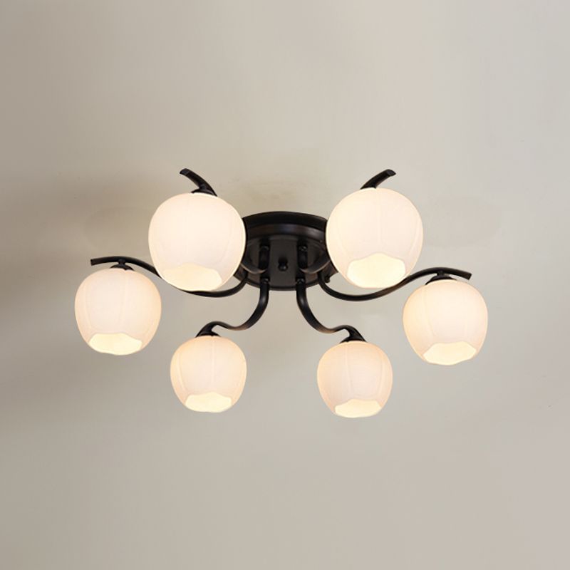 Dekorative Unterputzleuchte aus Glas für das Wohnzimmer