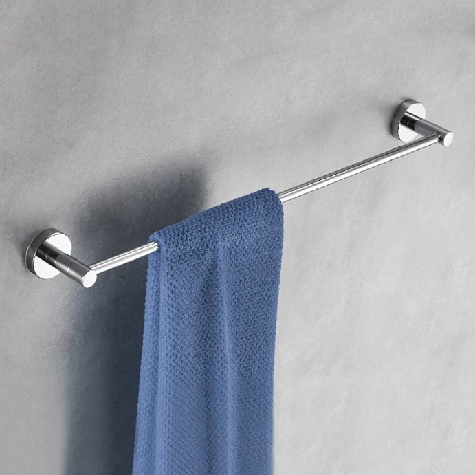 Polished Chrome Modern Bathroom Accessory Set with Towel Bar/Paper Holder