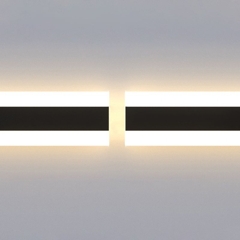 Lámpara de pared LED lineal de estilo contemporáneo 1 Luz de la pared de pared al aire libre.