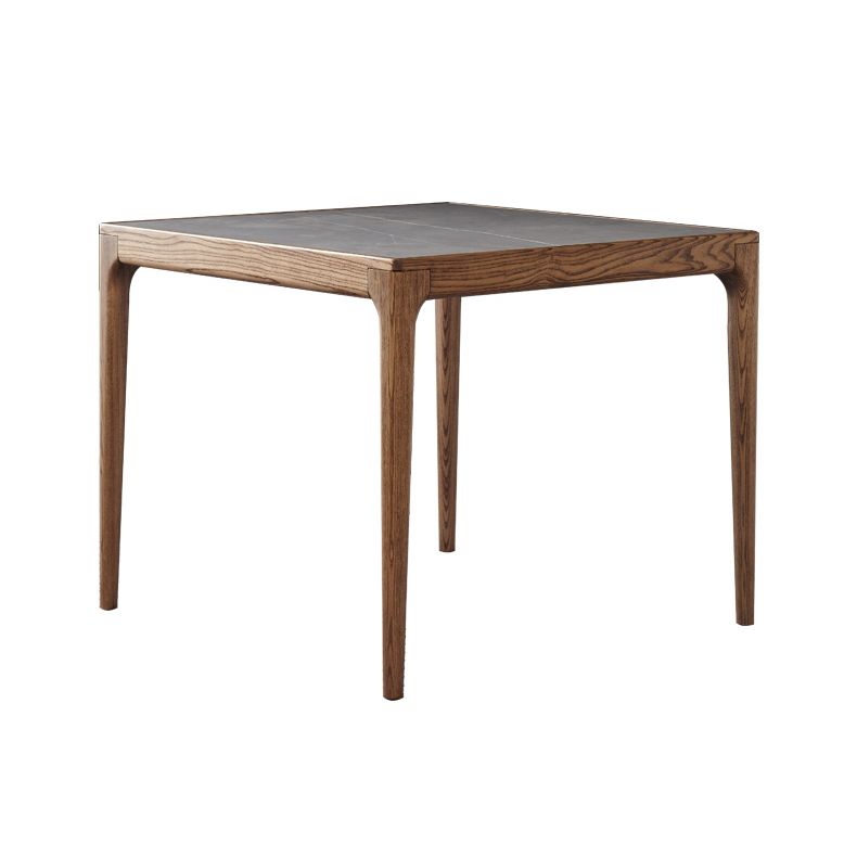 Carré 4 jambes table à manger industrielle table gris Tableau fixe de pierre fritté