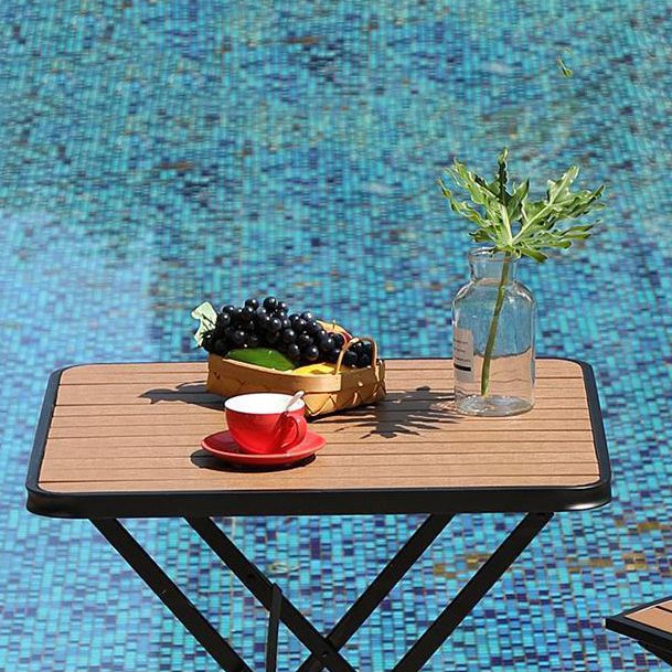 Modern Metal Dining Set 1/3 Pieces Reclaimed Wood Dining Table Set