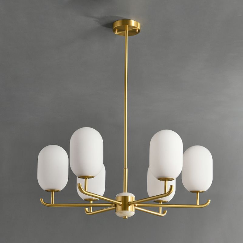 Bronze Chandelier Light Fixtures Sputnik Modern Ceiling Light Fixture for Living Room