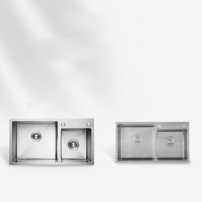 Modern Style Kitchen Sink Overflow Hole Design Drop-In Kitchen Sink