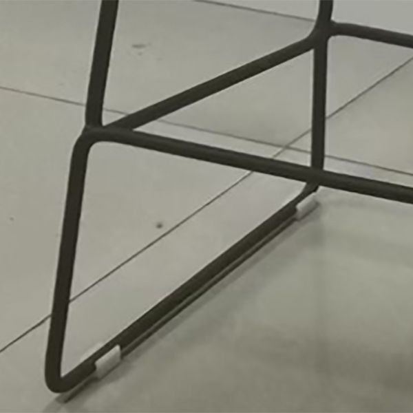 Nordic Armless Counter Stool with 4 Legs Metal Bar Stool for Indoor