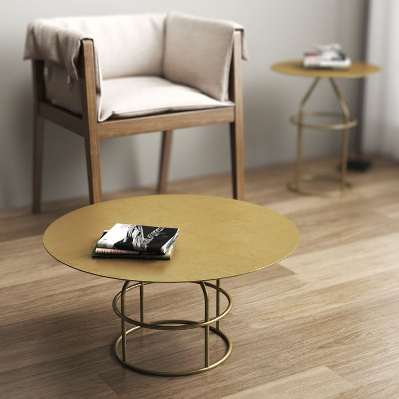 Frame 1 Coffee Table Contemporary Metal Round Cocktail Table