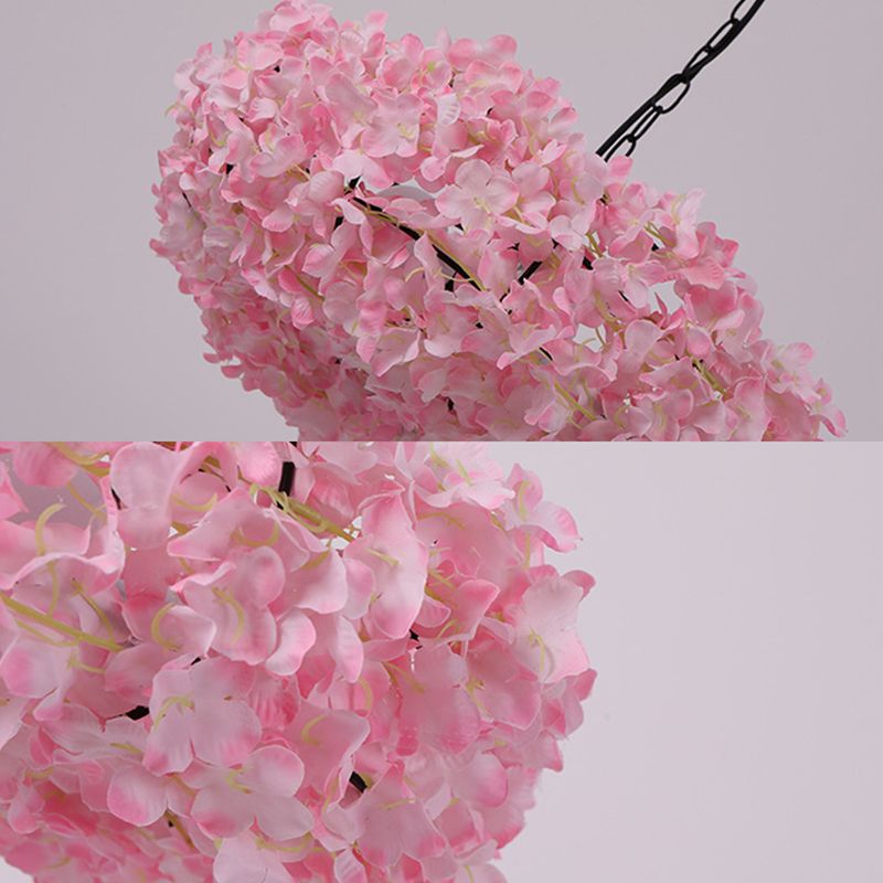 3-lichts moderne stijl bloemen hangen licht roze creatieve verlichting hanger voor coffeeshop