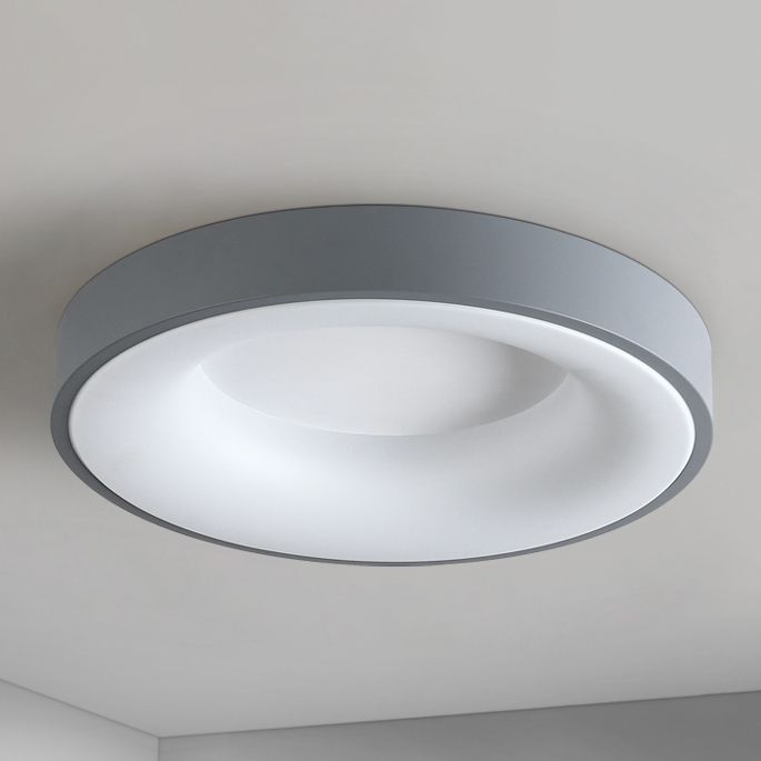 Modern Round LED Ceiling Light Acrylic Shade Flush Mount Light for Living Room