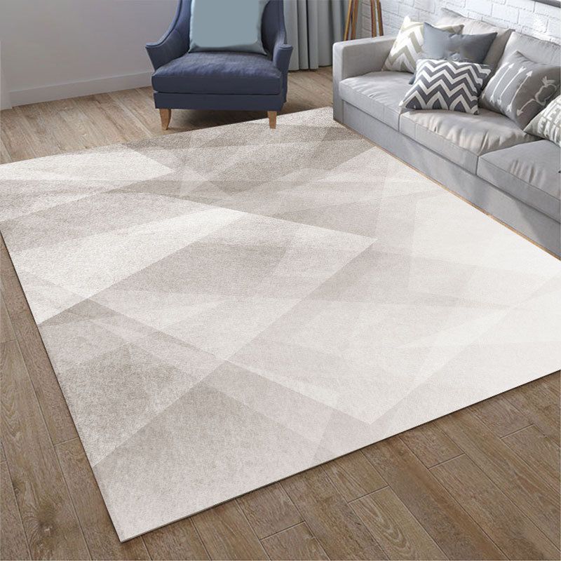 Simplicity Area Rug Graphic Pattern Carpet Polyester Non-Slip Backing Indoor Carpet for Living Room