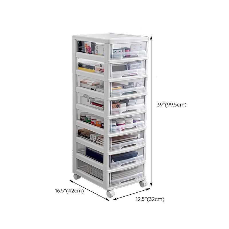Modern Plastic Filing Cabinet Drawers Storage File Cabinet for Office