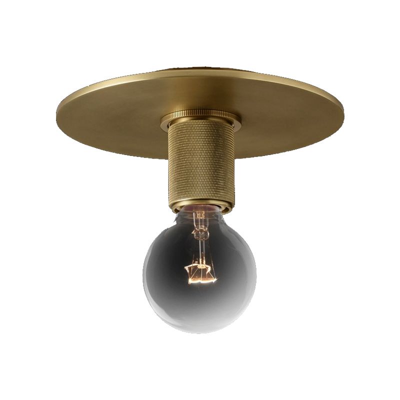 Globe/cône/cylindre/trompette en verre plafonnier suspendu moderne 1 lumière éclairage encastré en laiton pour balcon