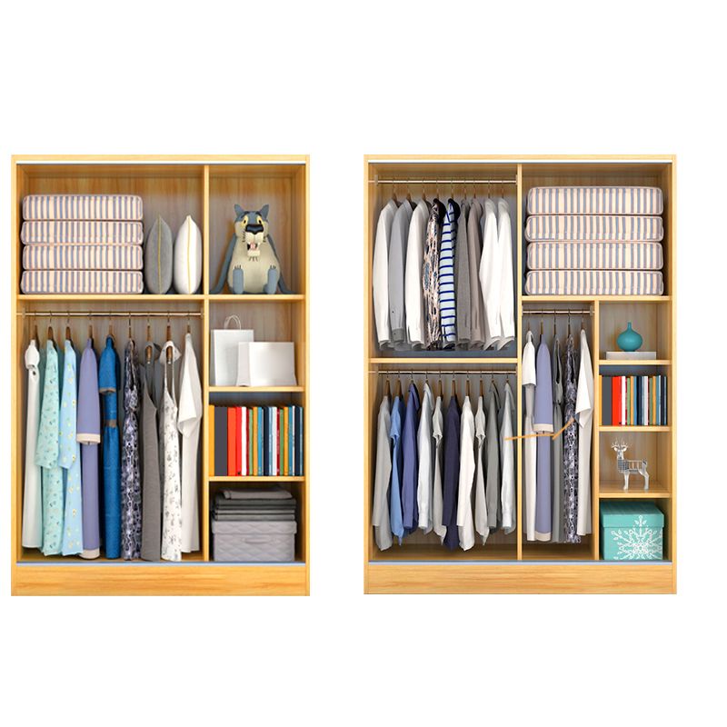 Modern Style Wardrobe Armoire Engineered Wood Wardrobe Cabinet for Home