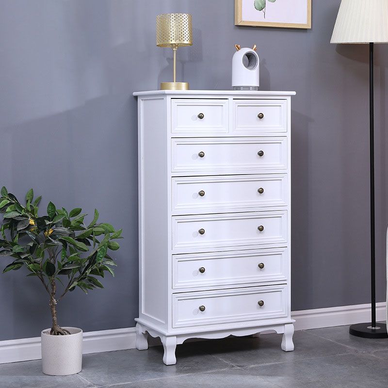 14" W Traditional Wooden Lingerie Chest Vertical Storage Chest with Drawers