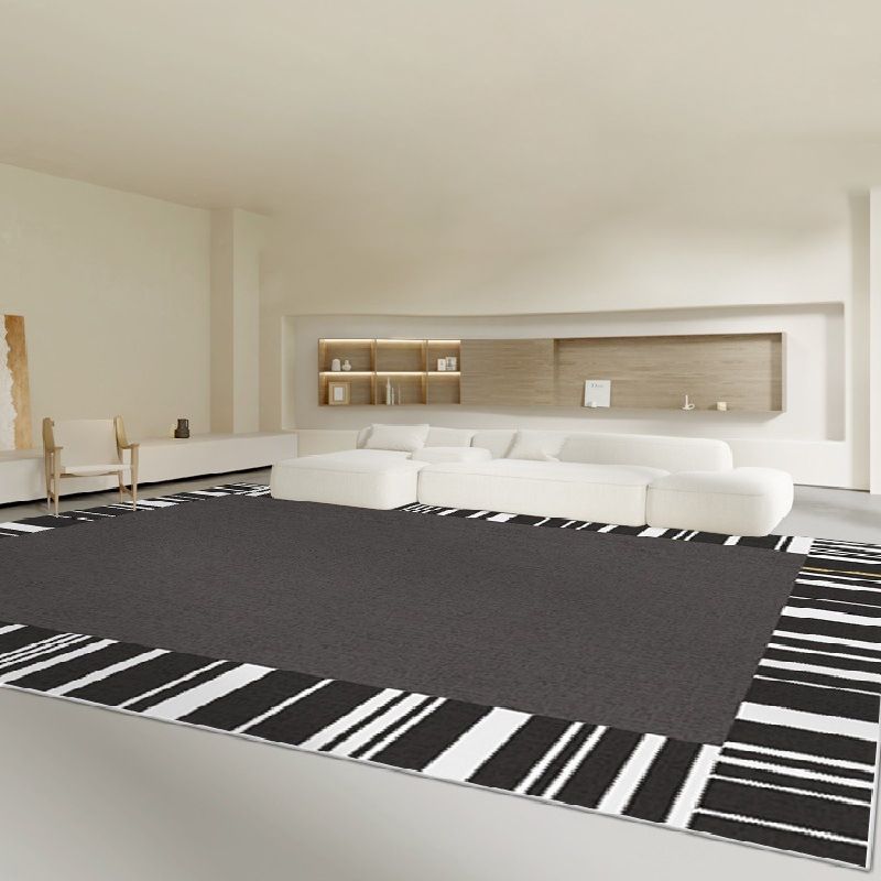 Modern Carpet Polyester Striped Area Carpet Stain Resistant Carpet for Drawing Room