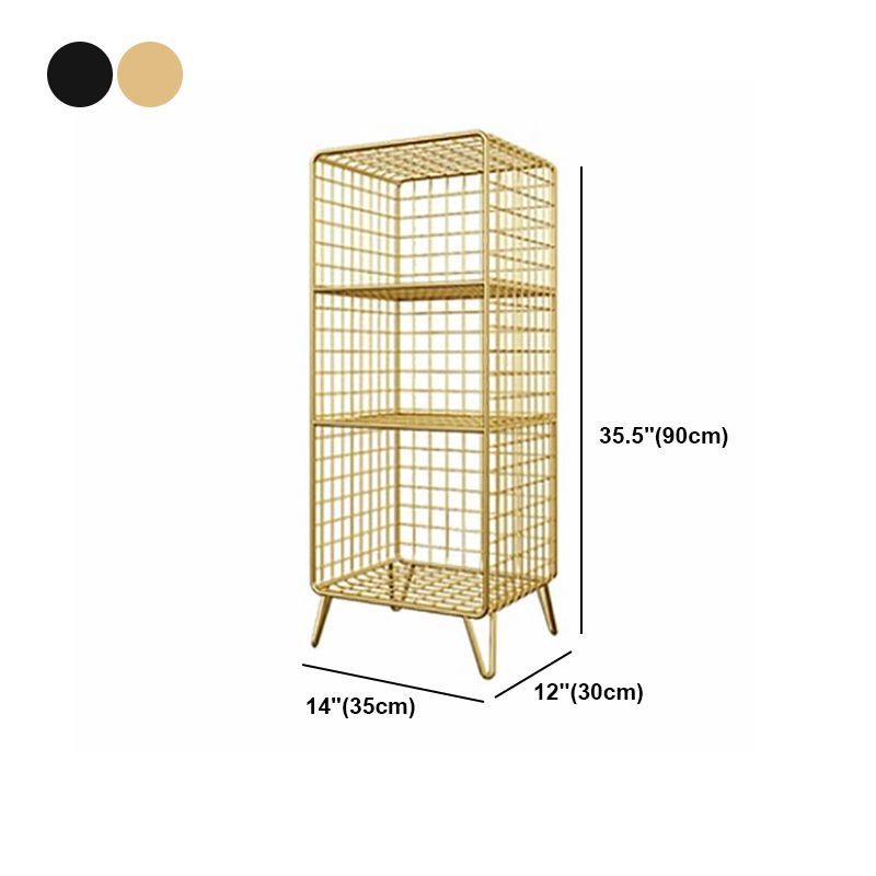 Libreria standard industriale di ferro chiuso libreria verticale per camera da letto