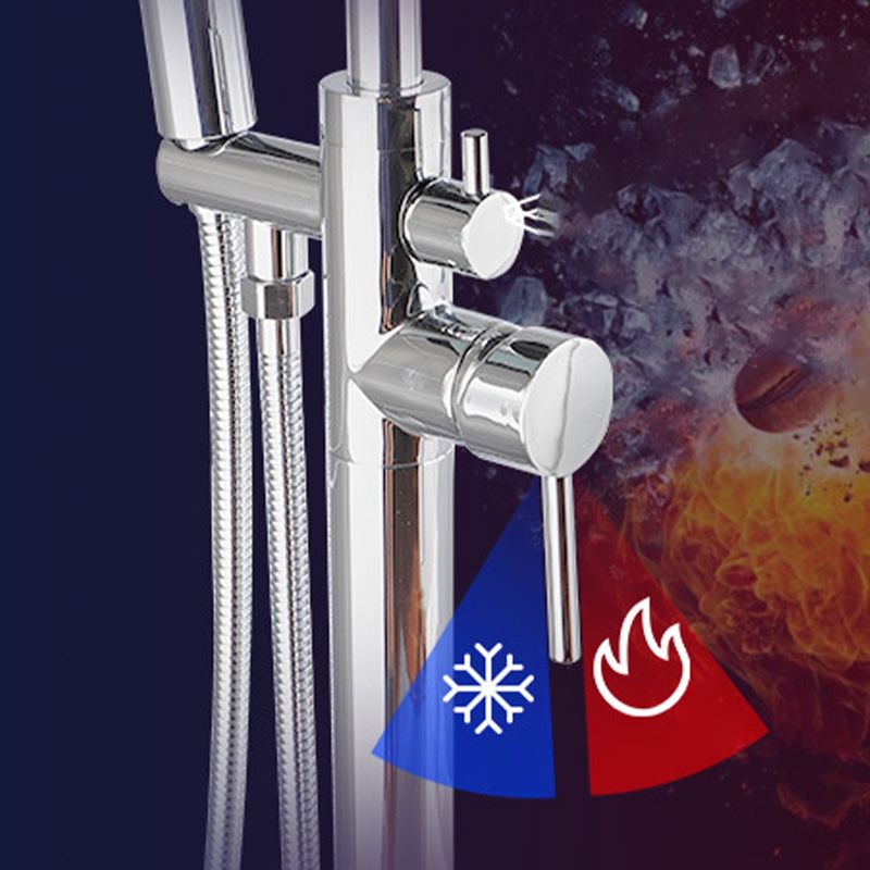 Modern Freestanding Tub Fillers Copper Freestanding Bathtub Faucet