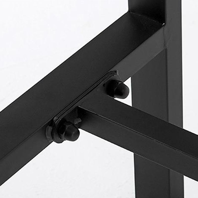 Industrial Bar Table Solid Wood Rectangle Pub Table for Outdoor Breakroom