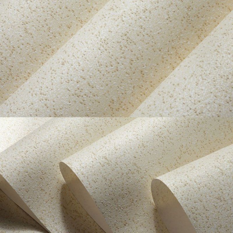 Yellow Minimalist Wall Covering 20.5"W x 33'L Textured Surface Wallpaper for Living Room Decoration