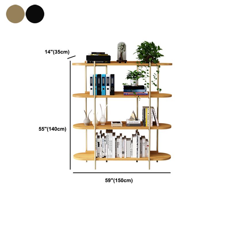 Etagere Bookcase Scandinavian Open Back Bookshelf with Shelves