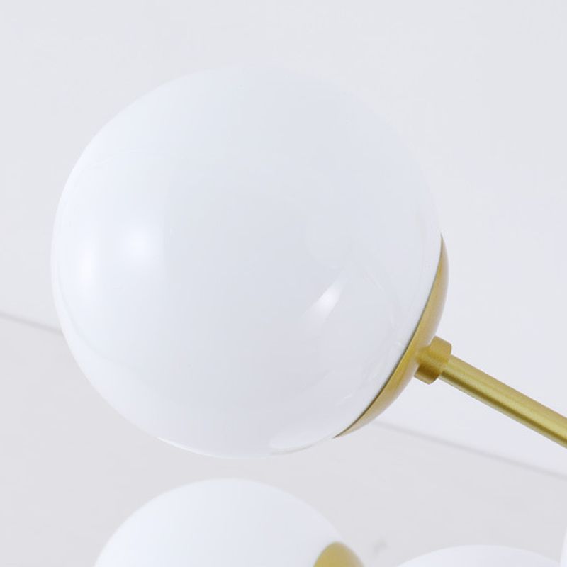 Multi-Lights Single-Tier Nordic Simple Style Metal LED Pendant Chandelier Light