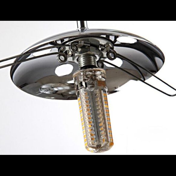 Ball Glass Suspension Lamp Modern Simplicity Multi Pendant Ceiling Light for Stairwell