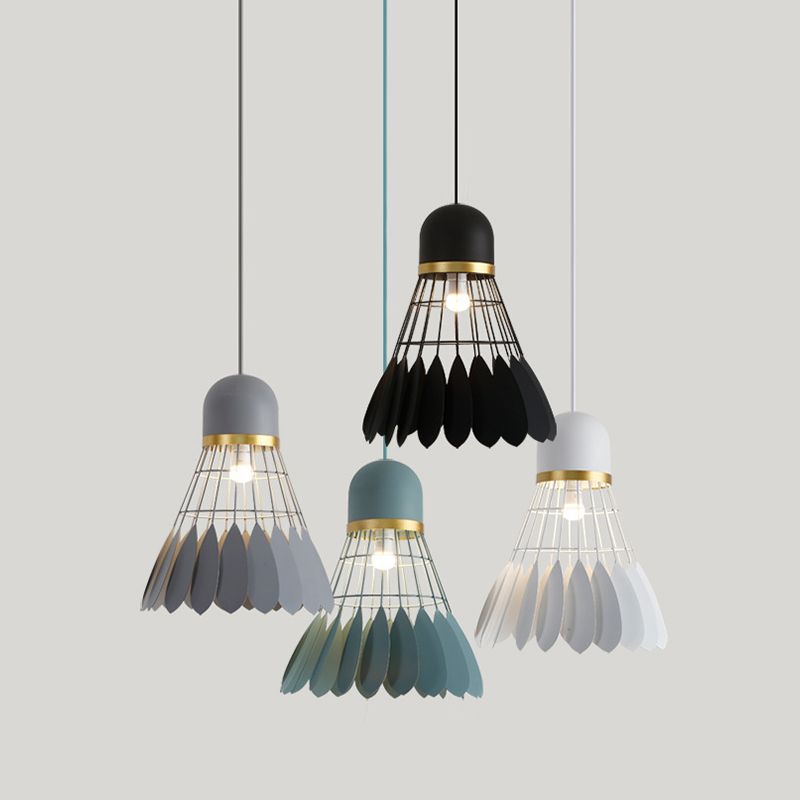 Badminton Form Metall Hanging Light Nordic Macarons 1 hängende Lichter montiert