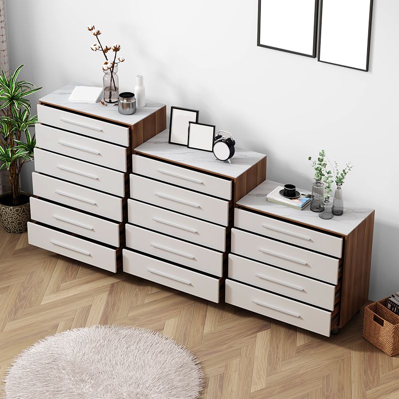 15.6-inch Width Storage Chest Contemporary Dresser with 4/5/6 Drawers