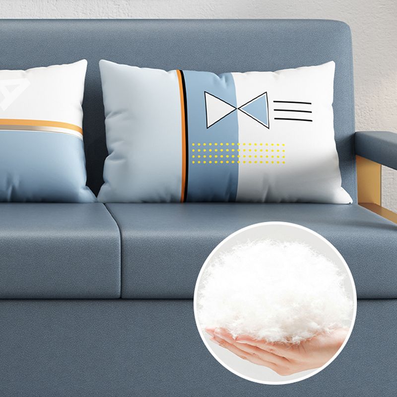 Pillow Included Futon Sofa Bed Square Arms Futon Sleeper Sofa