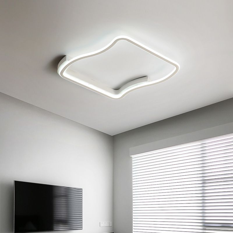 Quadratische Metall Deckenleuchte Einfachheit LED Deckenbeleuchtung