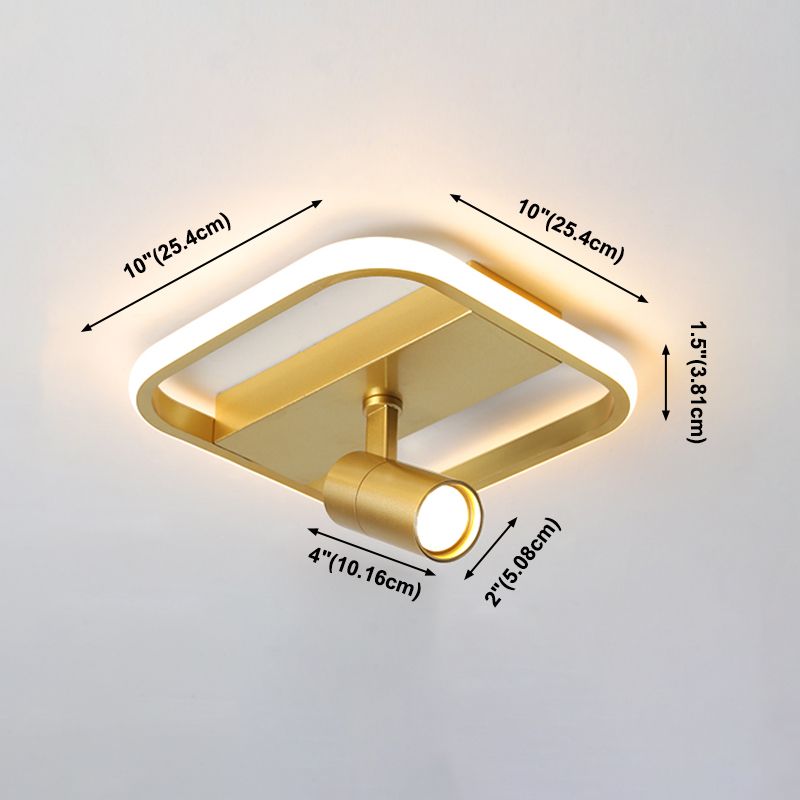 Illuminazione da incasso a LED dorata con faretti Plafoniere moderne da incasso