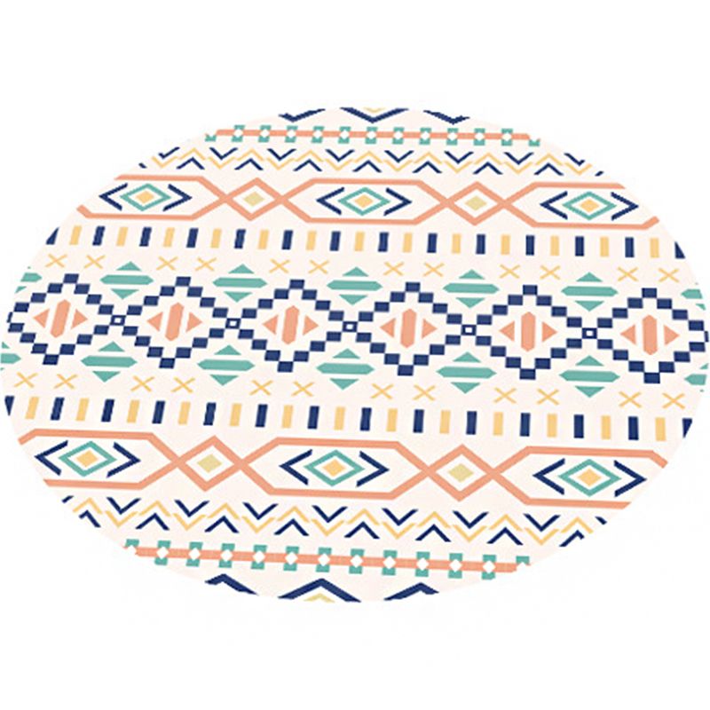 Alfombra bohemia única alfombra de área de mascotas de patrón múltiple de color sin costuras