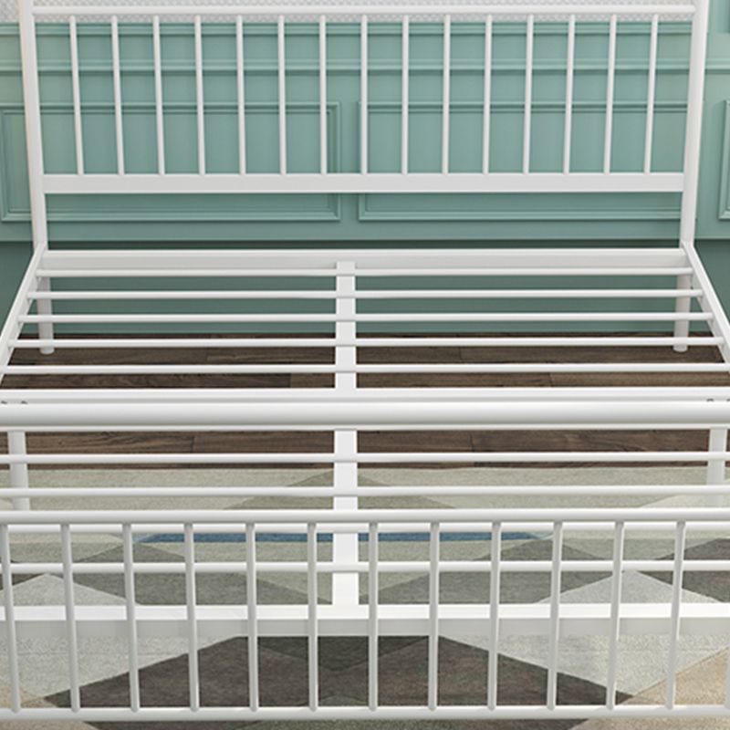 78.74-inch Wide Standard Bed with Headboard and Legs ,Solid Color