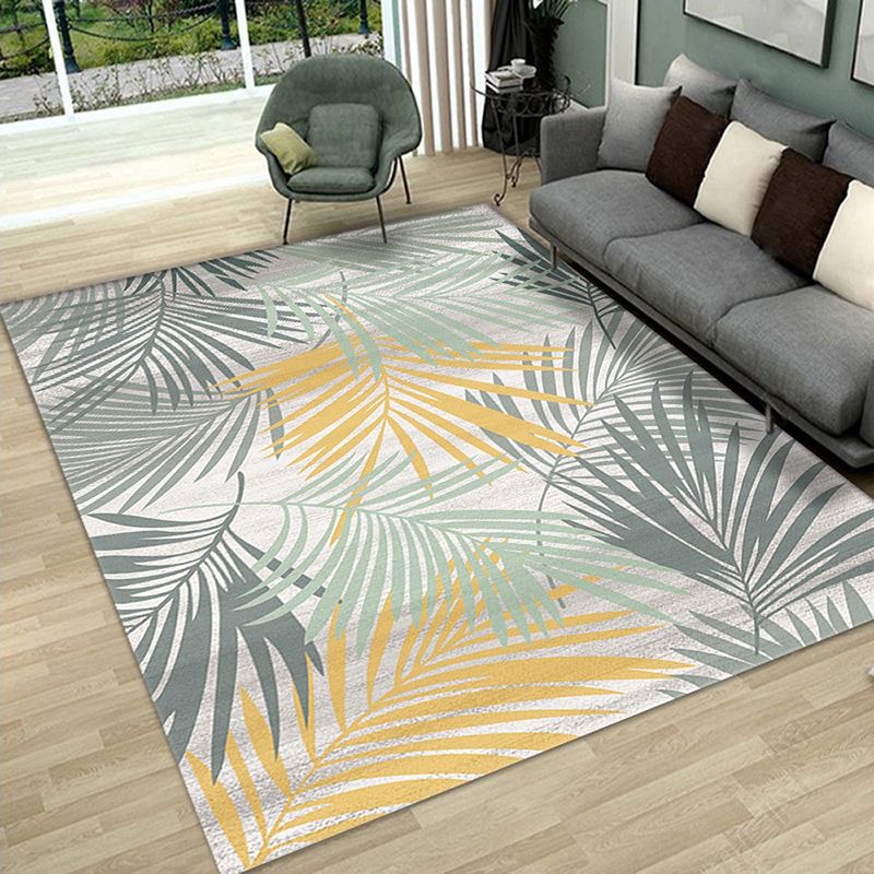 Contemporary Living Room Rug Graphic Print Carpet Polyester Stain Resistant Indoor Rug