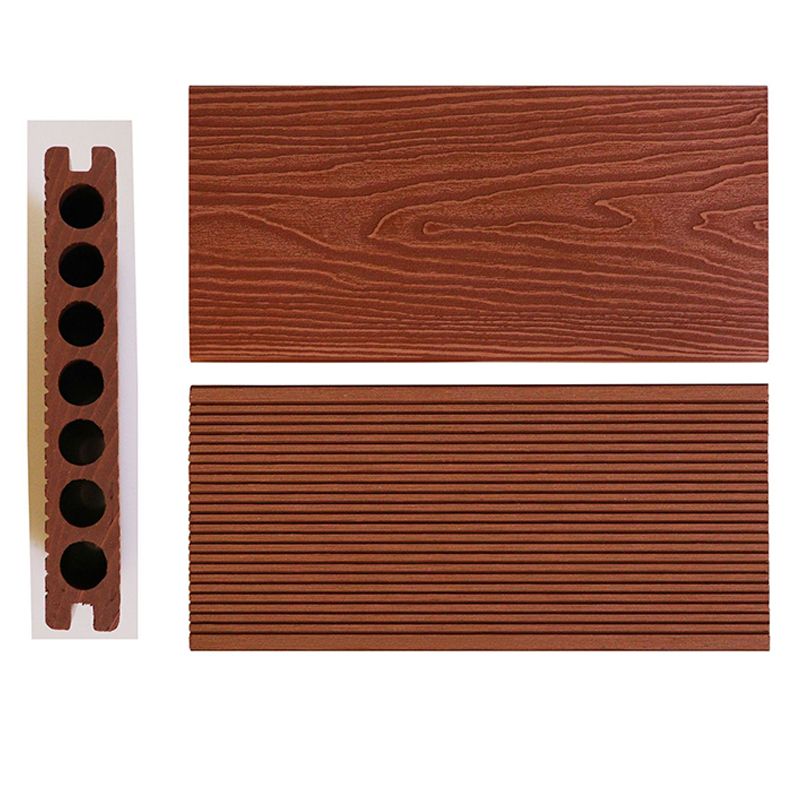 3D Embossed Wood Grain Flooring Modern Style Non-slip Rectangle Wood Flooring
