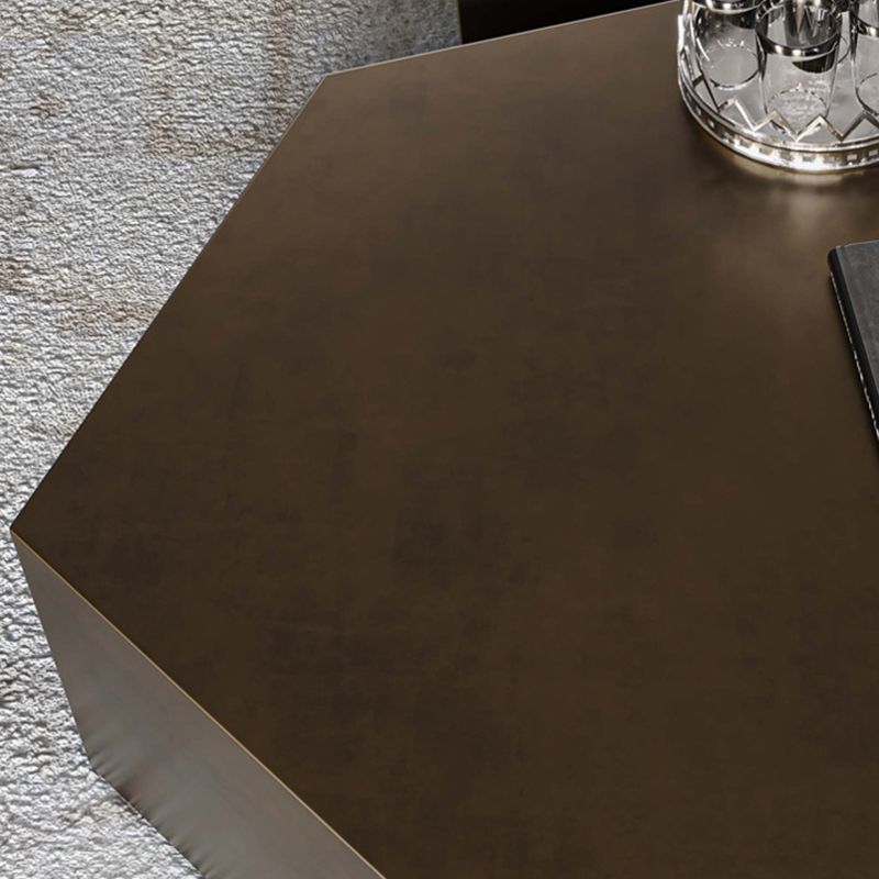 Abstract Shape Base Design Stainless Steel Hussey/bronze Free Shape Coffee Table