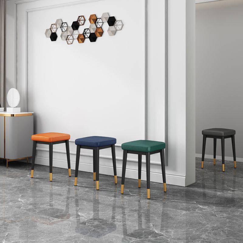 Cotton Blend Square Ottoman Whole Colored Fade Resistant Glam Cube Ottoman