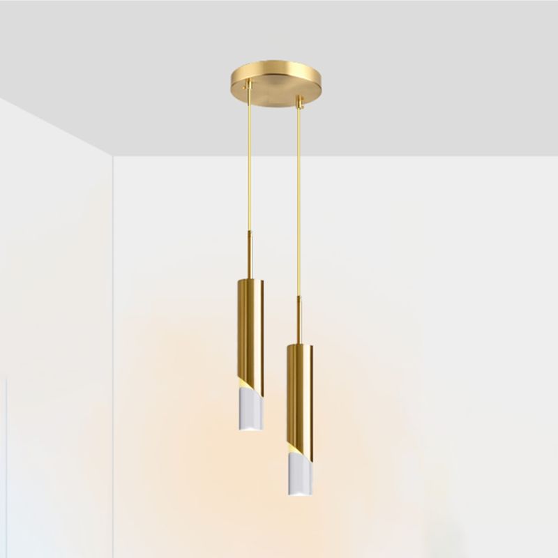 Geometric Shape Metal Hanging Light Modern Style Multi Lights Hanging Light Fixtures