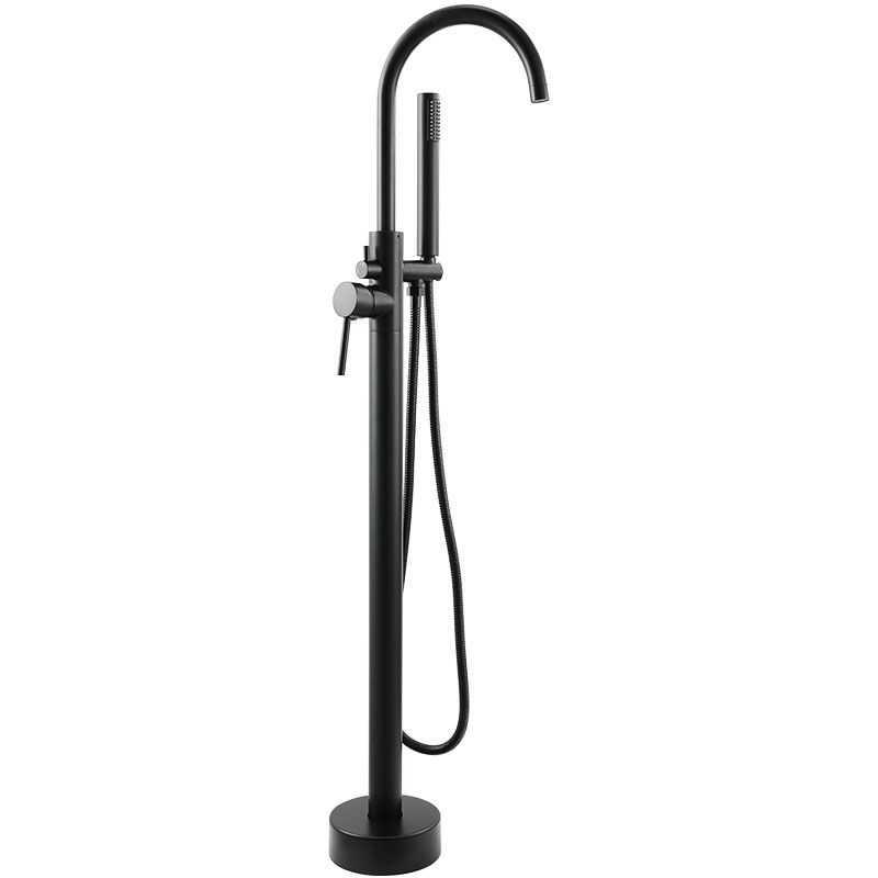 Contemporary Metal Freestanding Faucet Floor Mounted Freestanding Bathtub Faucet