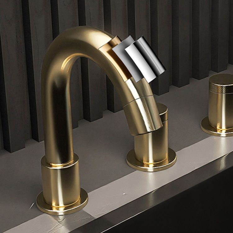 Modern Style Roman Tub Filler Deck-Mount High Arc Copper Roman Tub Filler