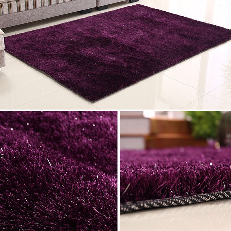 Moderner Wohnzimmer Teppich rein Farbe Rotes Bereich Teppich Polyester Nicht-Rutsch-Backing Teppich