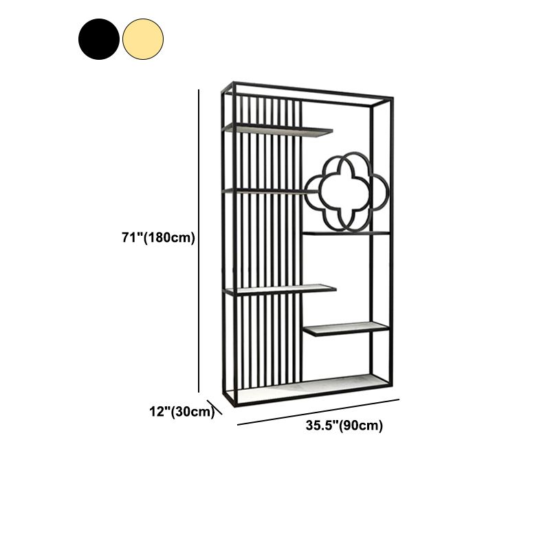 71 "H Bücherscheibe Glamstil Open Back Bücherregal für Home Office Study Room
