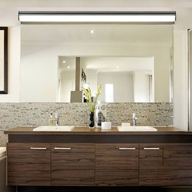 Lampada a specchio in alluminio Modern 1 funce da parete leggera per bagno