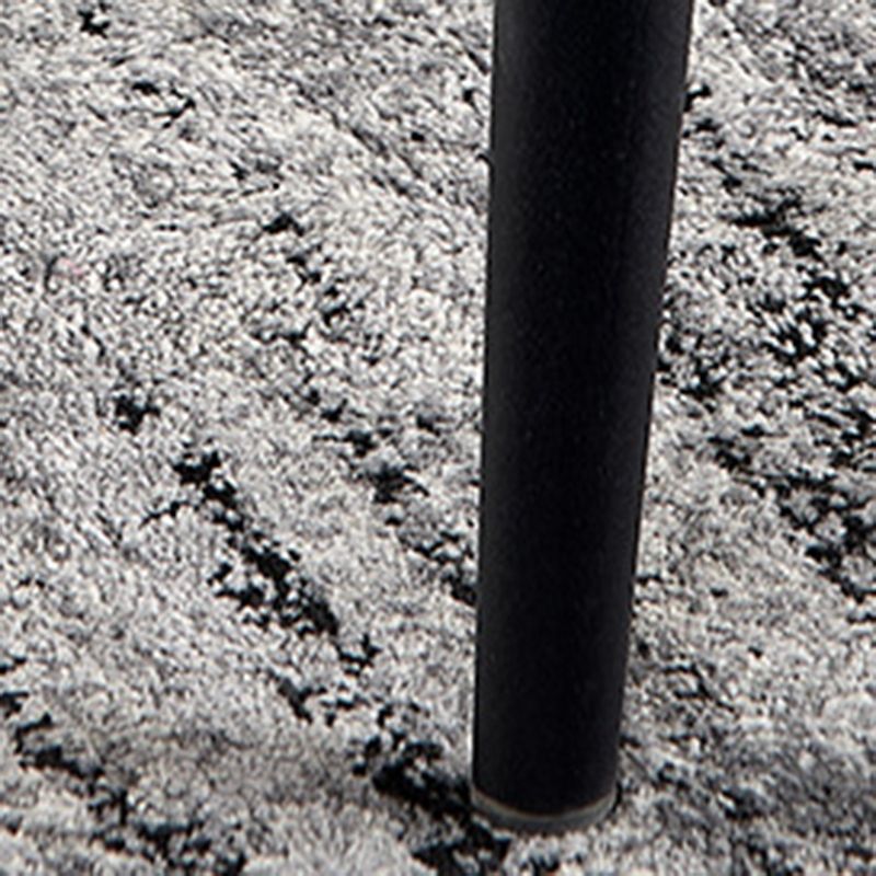 Industrial Style Faux Leather Chair Arm Side Chairs with Metal Legs